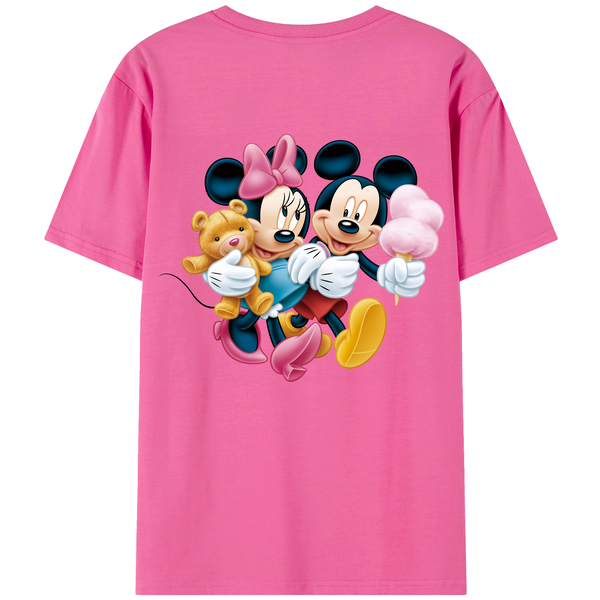 （画像用） ミッキーマウス Mickey Mouse レディース半袖Tシャツ(バックプリント)